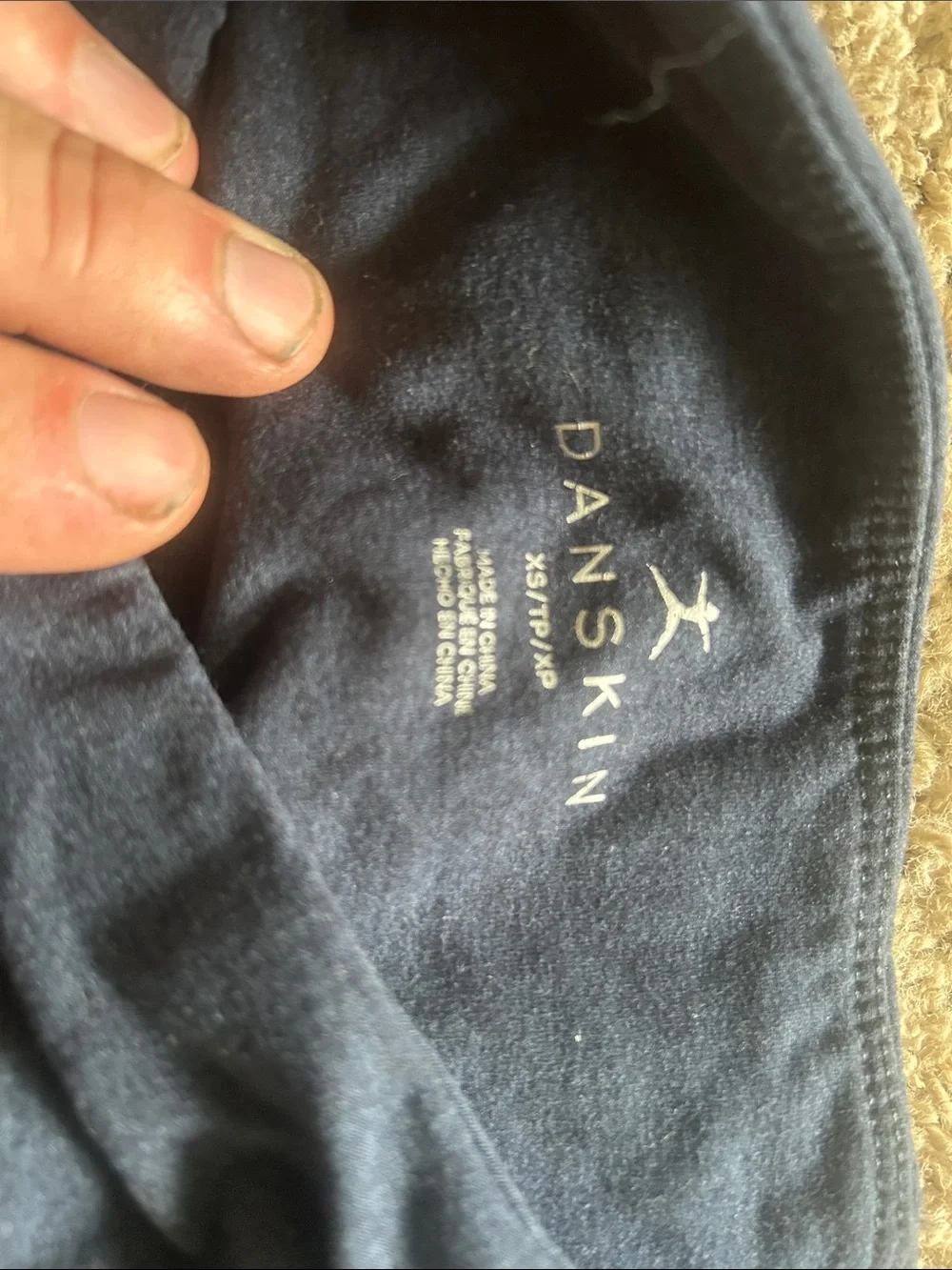 Danskin Navy Blue Girls' Stretch Leggings